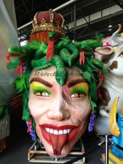 Mardi Gras World Medusa float - New Orleans
