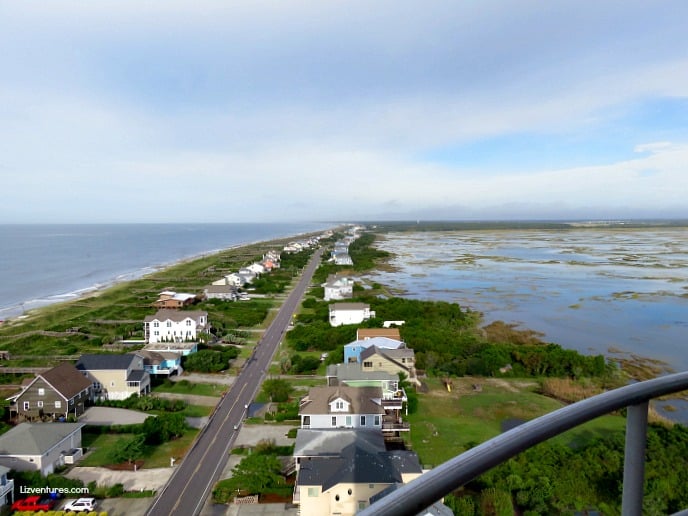 view from Oak Island Lighthouse - Brunswick Islands