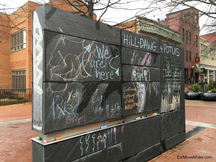 Community Chalkboard - Freedom of Speech Wall - Downtown Mall Charlottesville VA