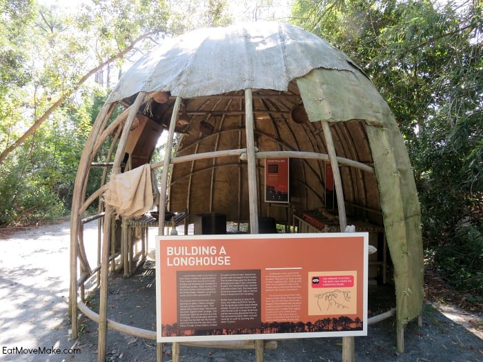 Longhouse display - Roanoke Island Festival Park
