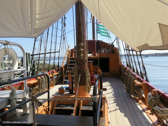 deck of the Elizabeth II - Roanoke Island Festival Park