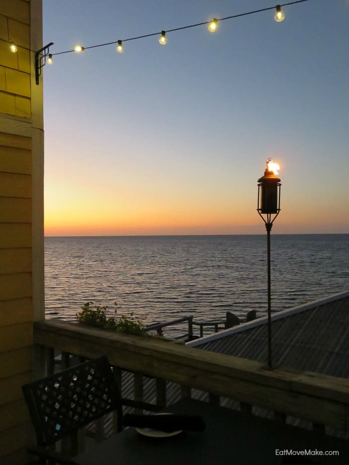 sunset at the Inn on Pamlico Sound - Buxton NC Outer Banks NC