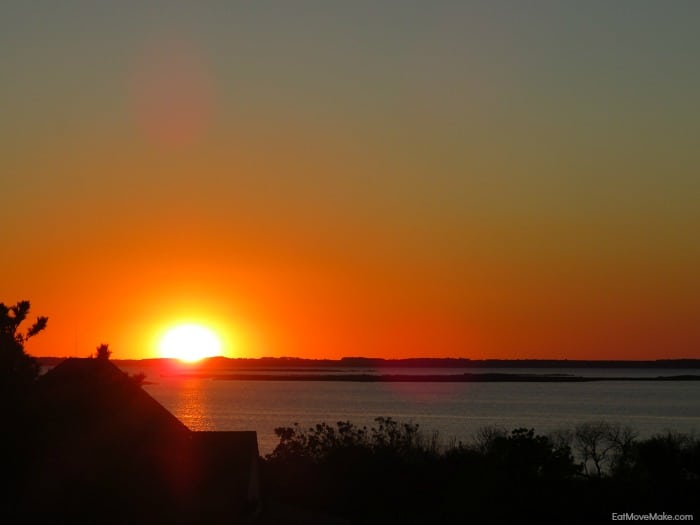 sunset over Currituck Sound - Outer Banks NC
