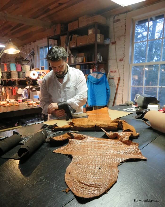 alligator hide at Pinnell Custom Leather