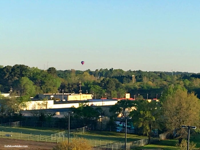 view from hot air balloon ride Longview Texas