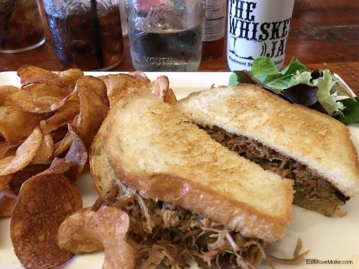 pulled pork sandwich - The Whiskey Jar Columbia SC