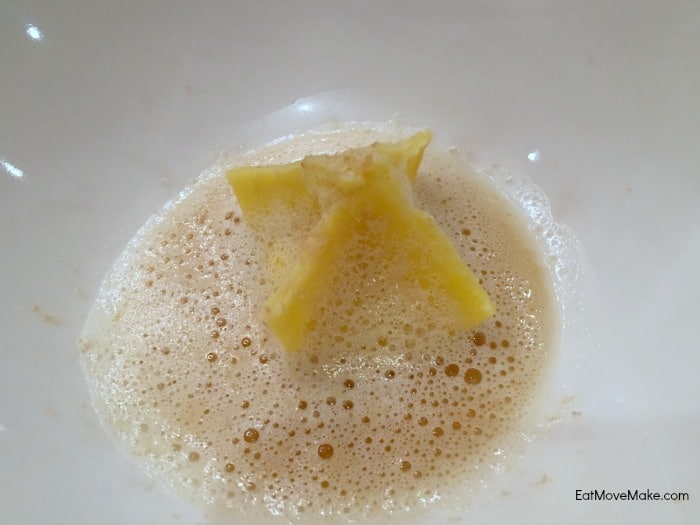 wonton with white truffle foam - Clifton Inn Restaurant Charlottesville