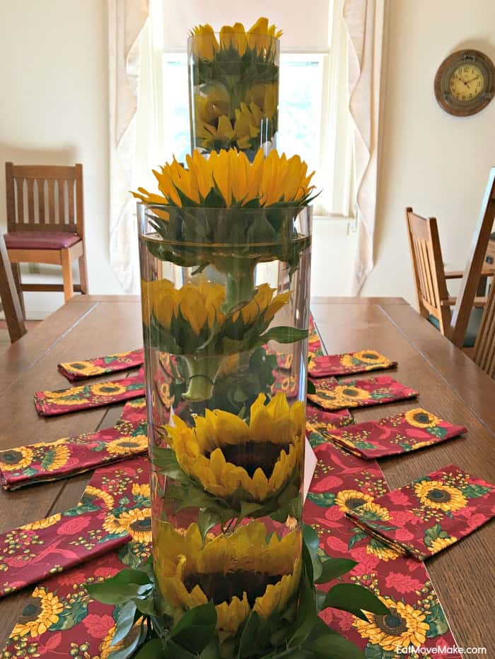 sunflower arrangement - Historic Garden Week Fort Monroe