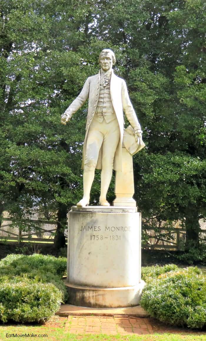 James Monroe statue - Ashlawn-Highland