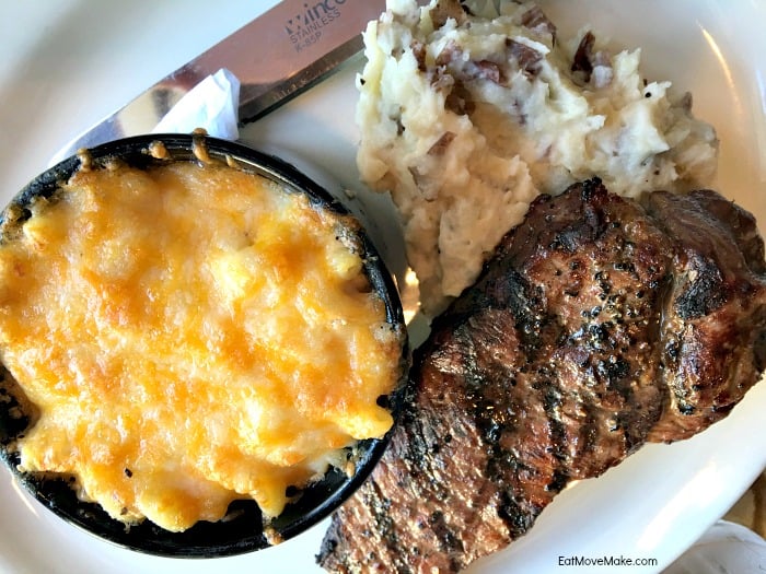 steak, potatoes, mac and cheese - Conch and Bucket Hampton VA restaurants