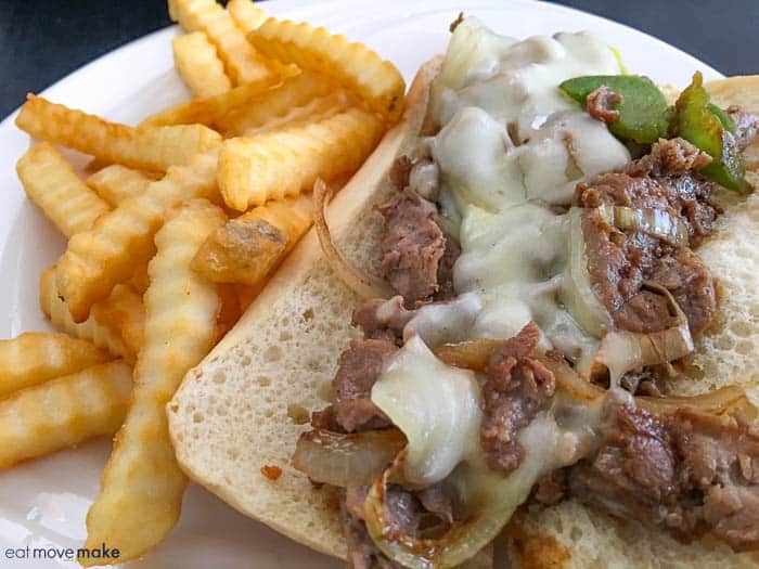 Doc Taylor's restaurant - Casey's Philly Cheese Steak sandwich