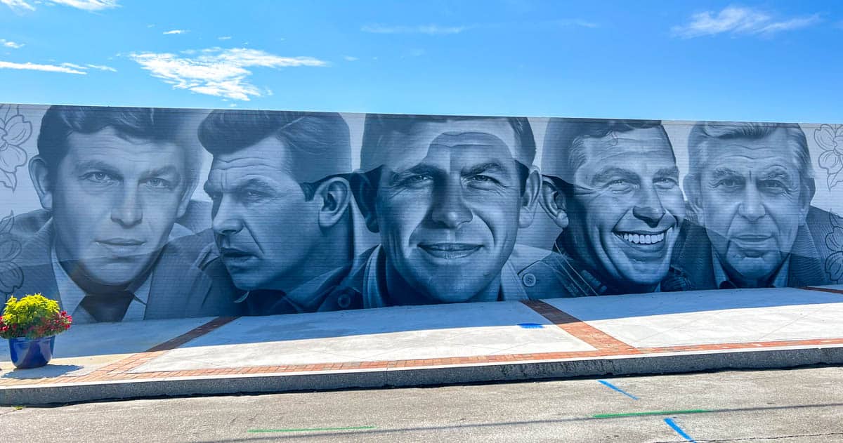 Andy Griffith mural - Mt Airy
