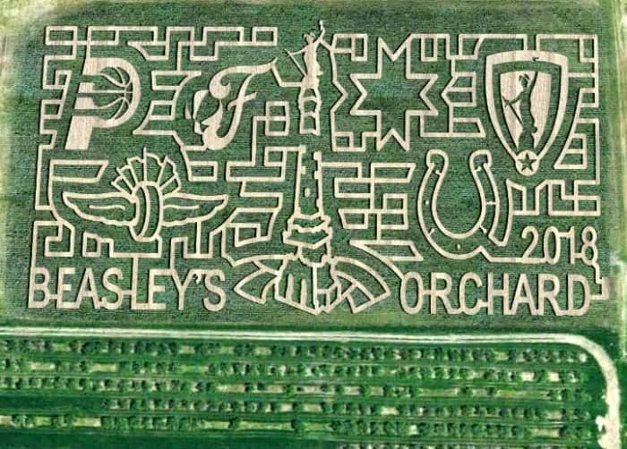 Beasleys Orchard corn maze design