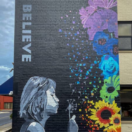 Believe mural - downtown Salisbury MD