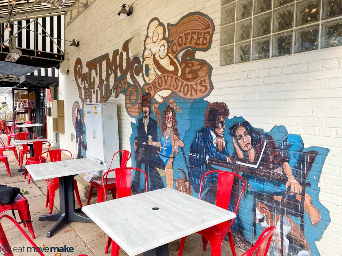 Delray coffee shop mural