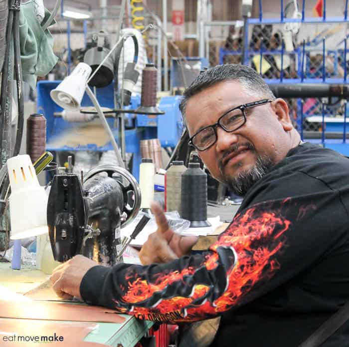 Fernando at Lucchese Factory Tour