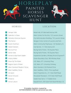 Horseplay Scavenger Hunt 