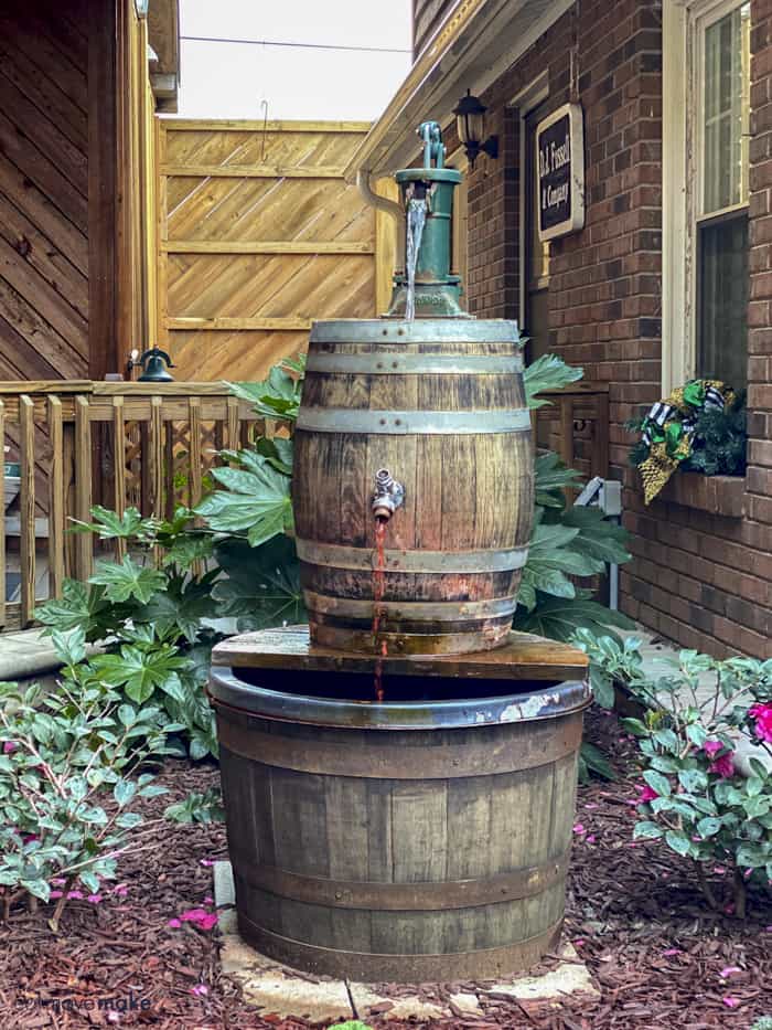 fountain at Duplin Winery