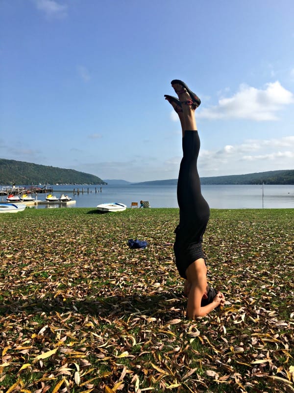 Keuka Lake headstand