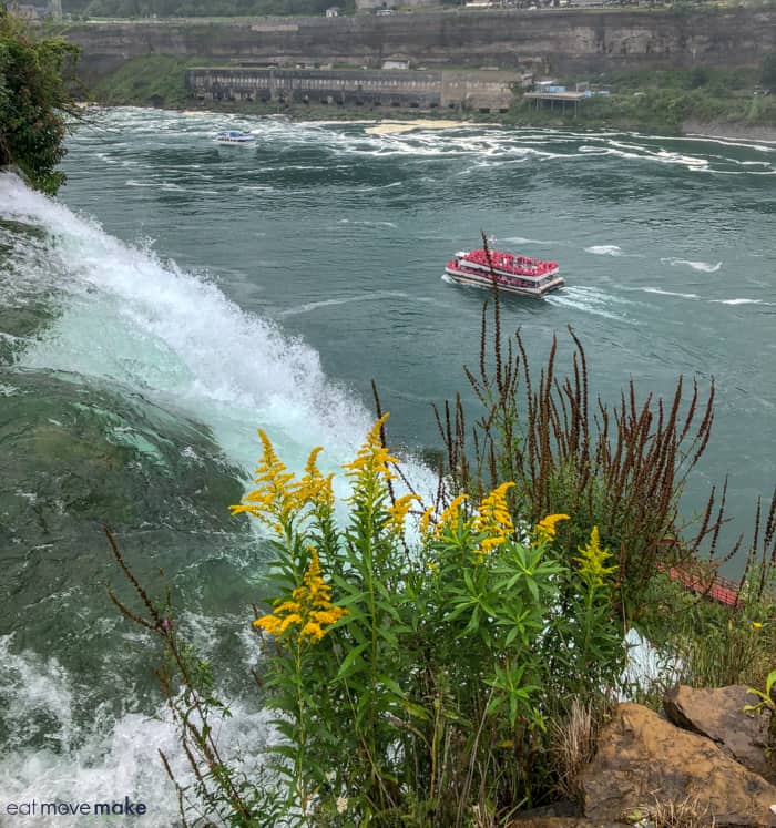 A boat near Niagara Falls