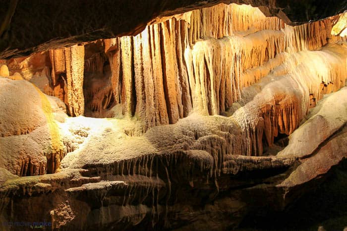 formations in a cavern