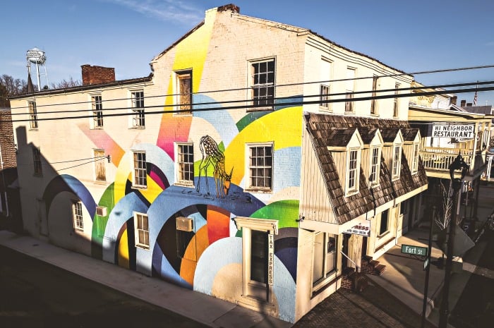 mural in Strasburg VA