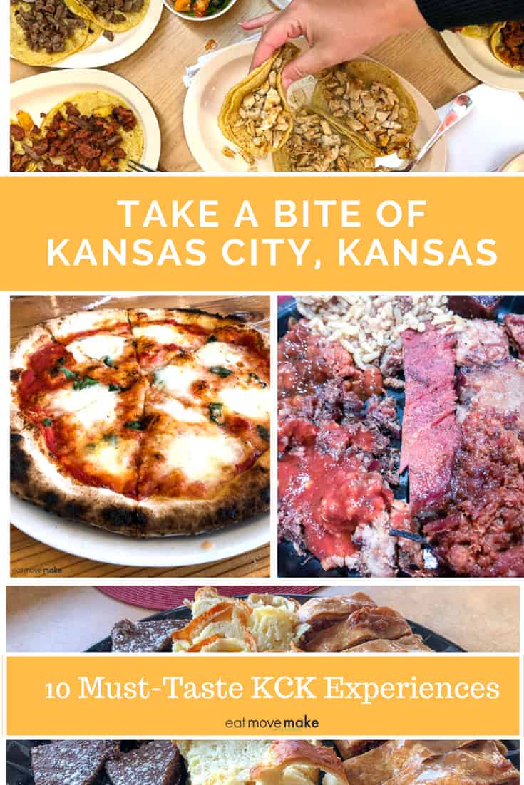 A bunch of different types of food, with Kansas