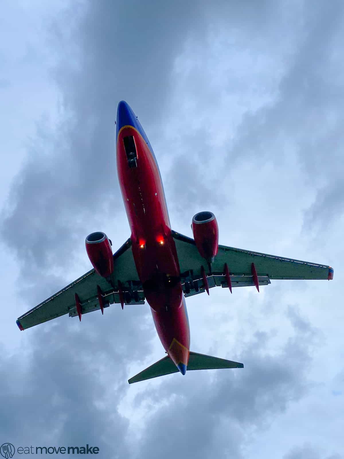 airplane view in sky