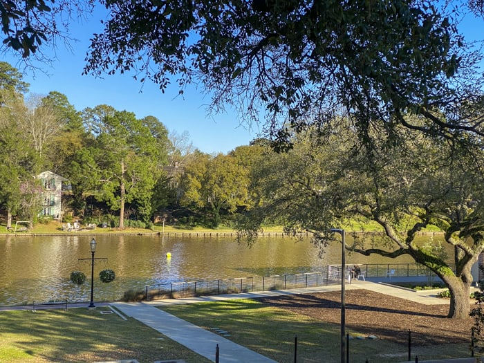 along riverfront in Natchitoches