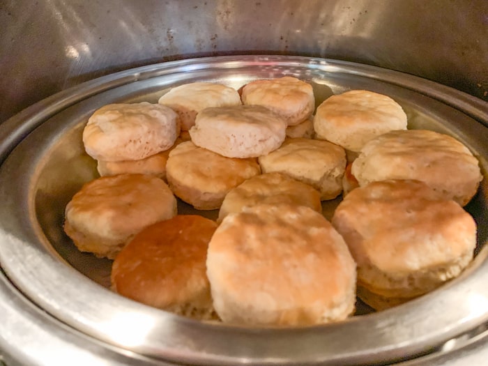 biscuits on tray