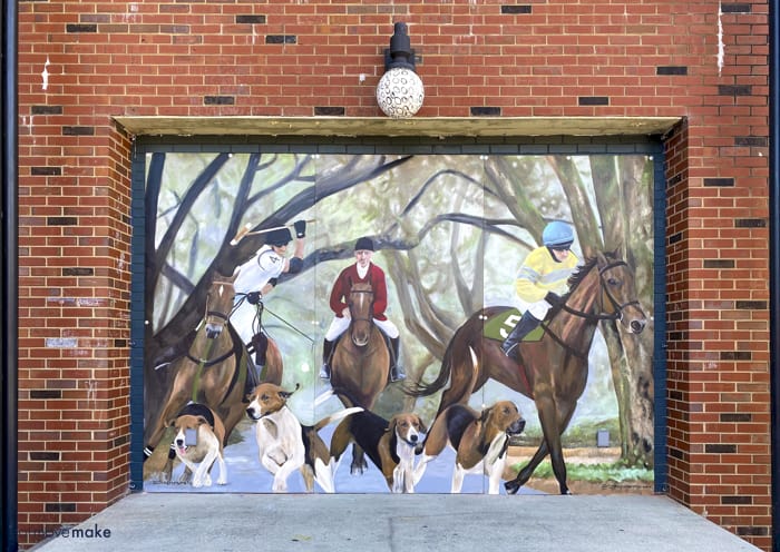 equestrian mural - Aiken SC