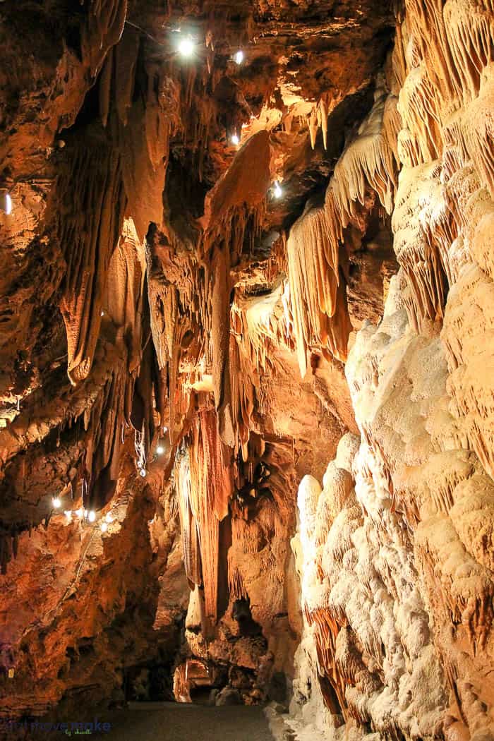 inside Shenandoah caverns