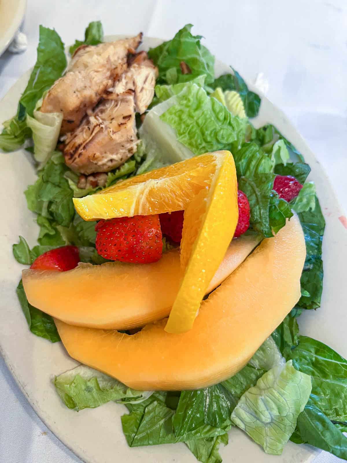 fruit and chicken salad Merci Beaucoup