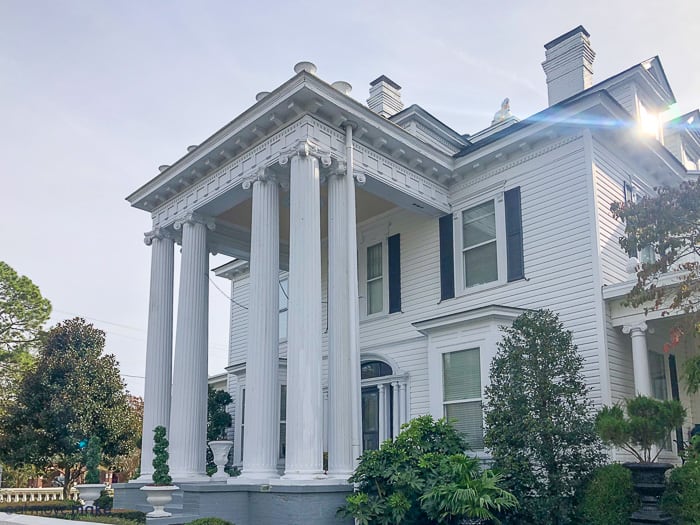 A large columned home