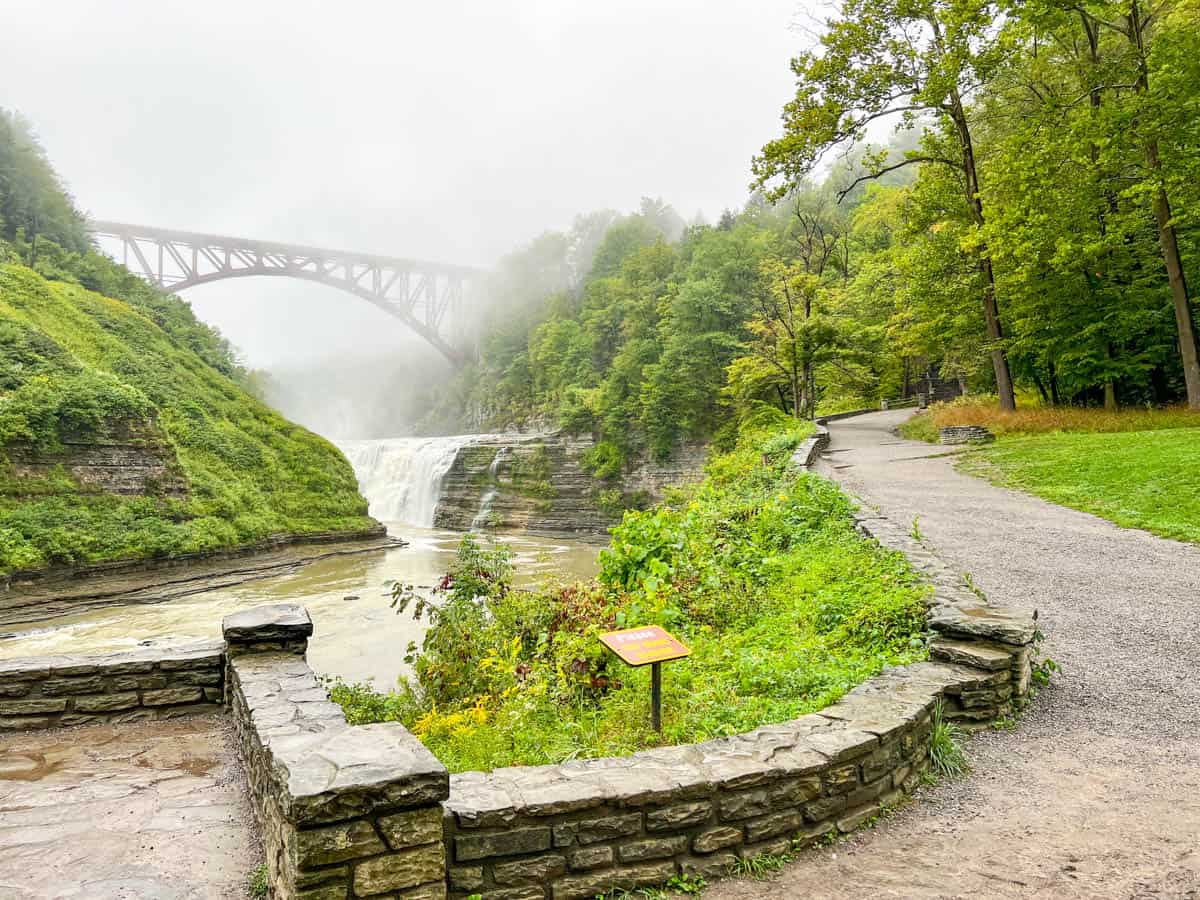 overlook by Upper Falls