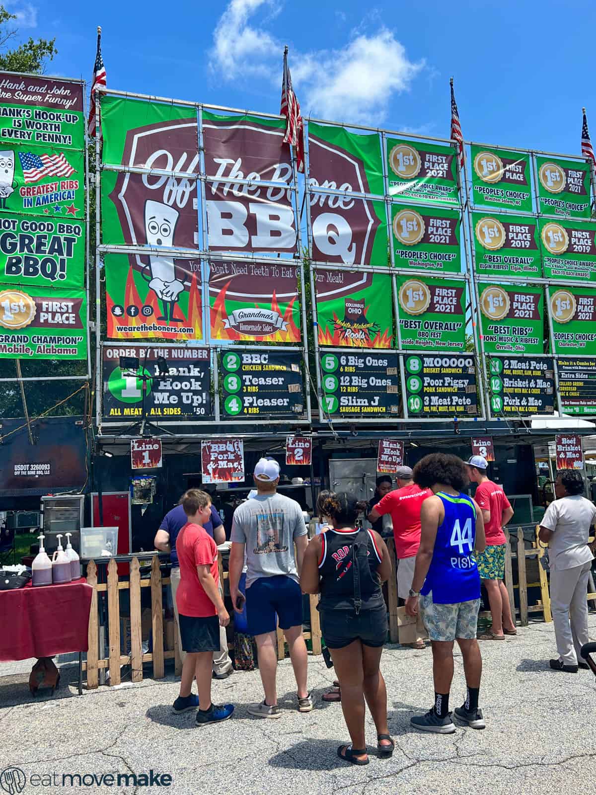 people waiting at BBQ vendor - SC Festival of Discovery