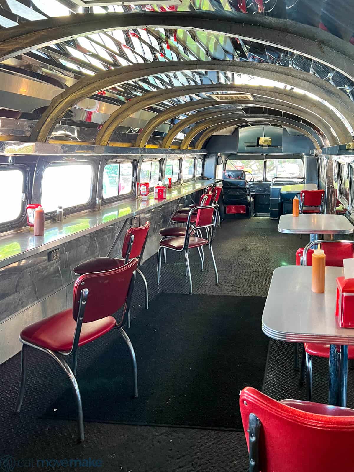 seating area in bus at Country's