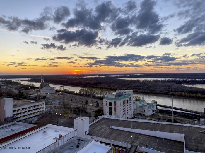 sunset from windows of 10 South