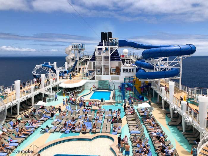 swimming area on Norwegian Bliss