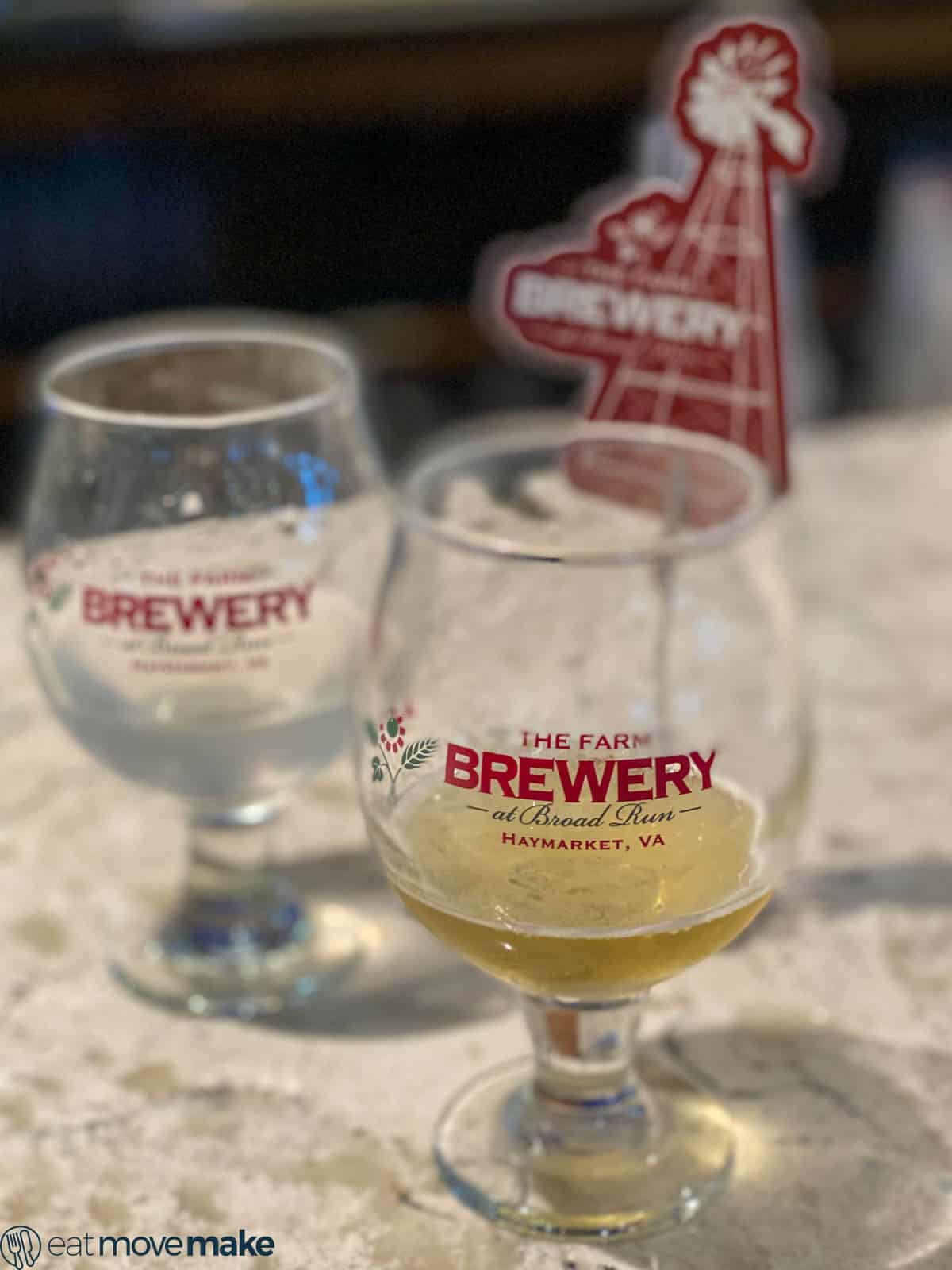 tasting at The Farm Brewery