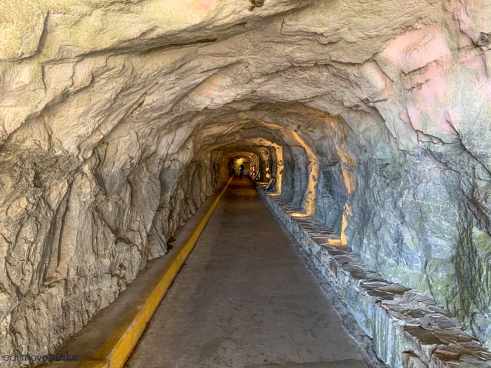 tunnel to elevator at Chimney Rock