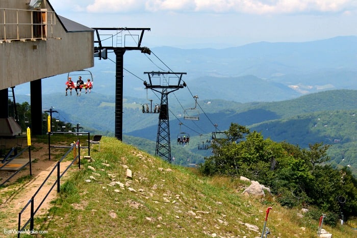 view from top of Beech Mountain