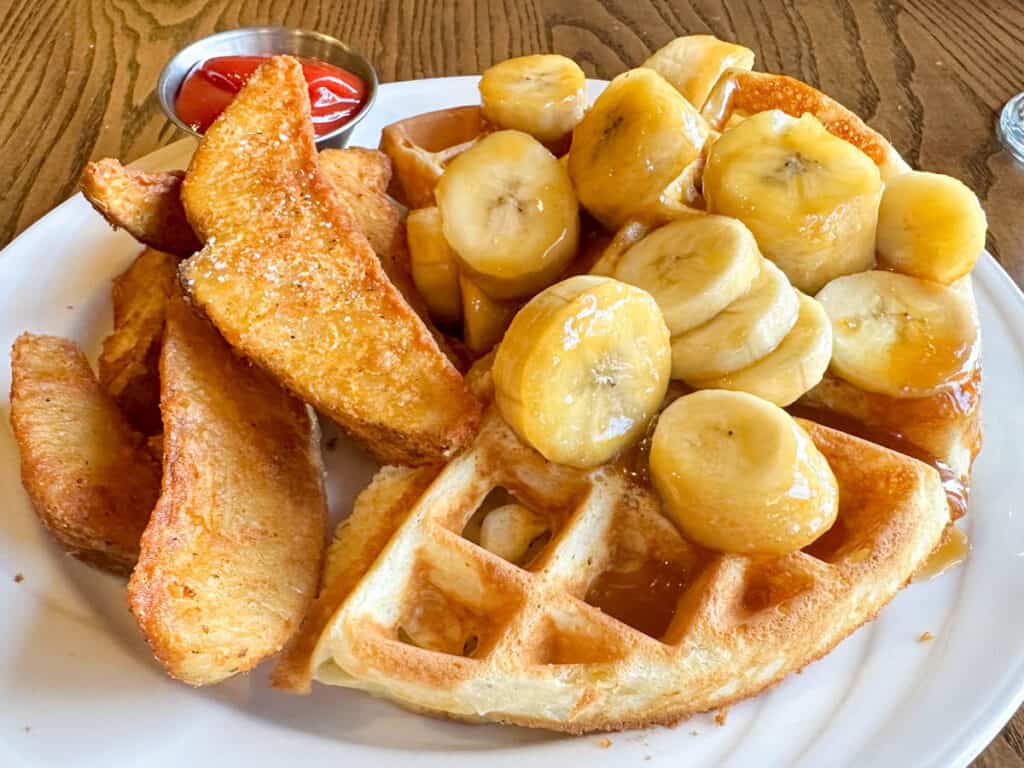 Bananas Foster Waffle