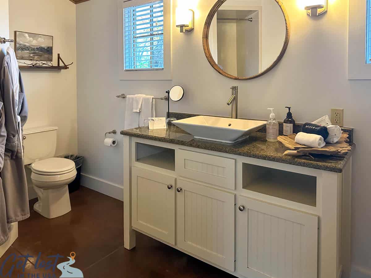 bathroom in Hill Country Herb Garden cottage