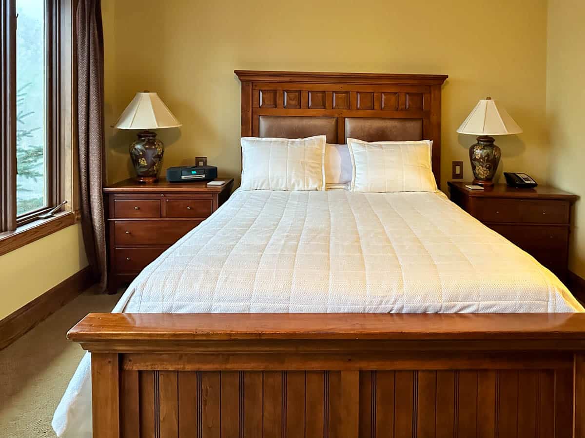 bed in Bob Timberlake Inn