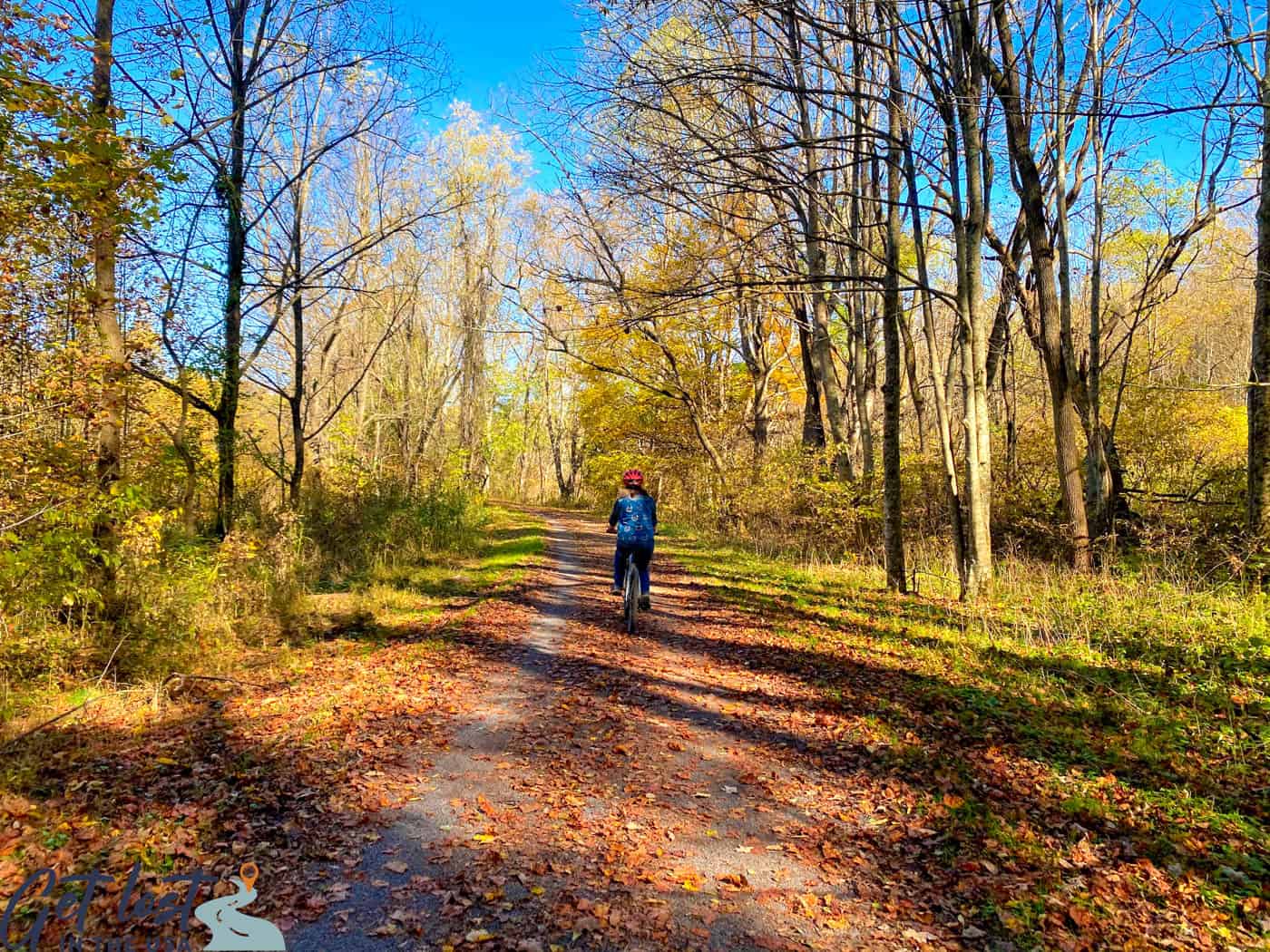 biking on VA Creeper Trail