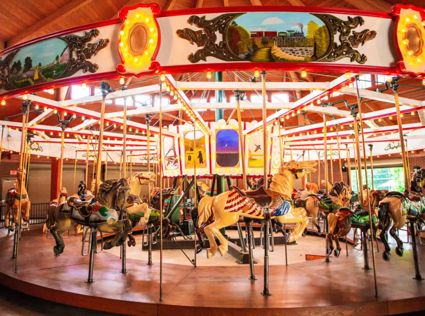 historic carrousel at Shelby City Park