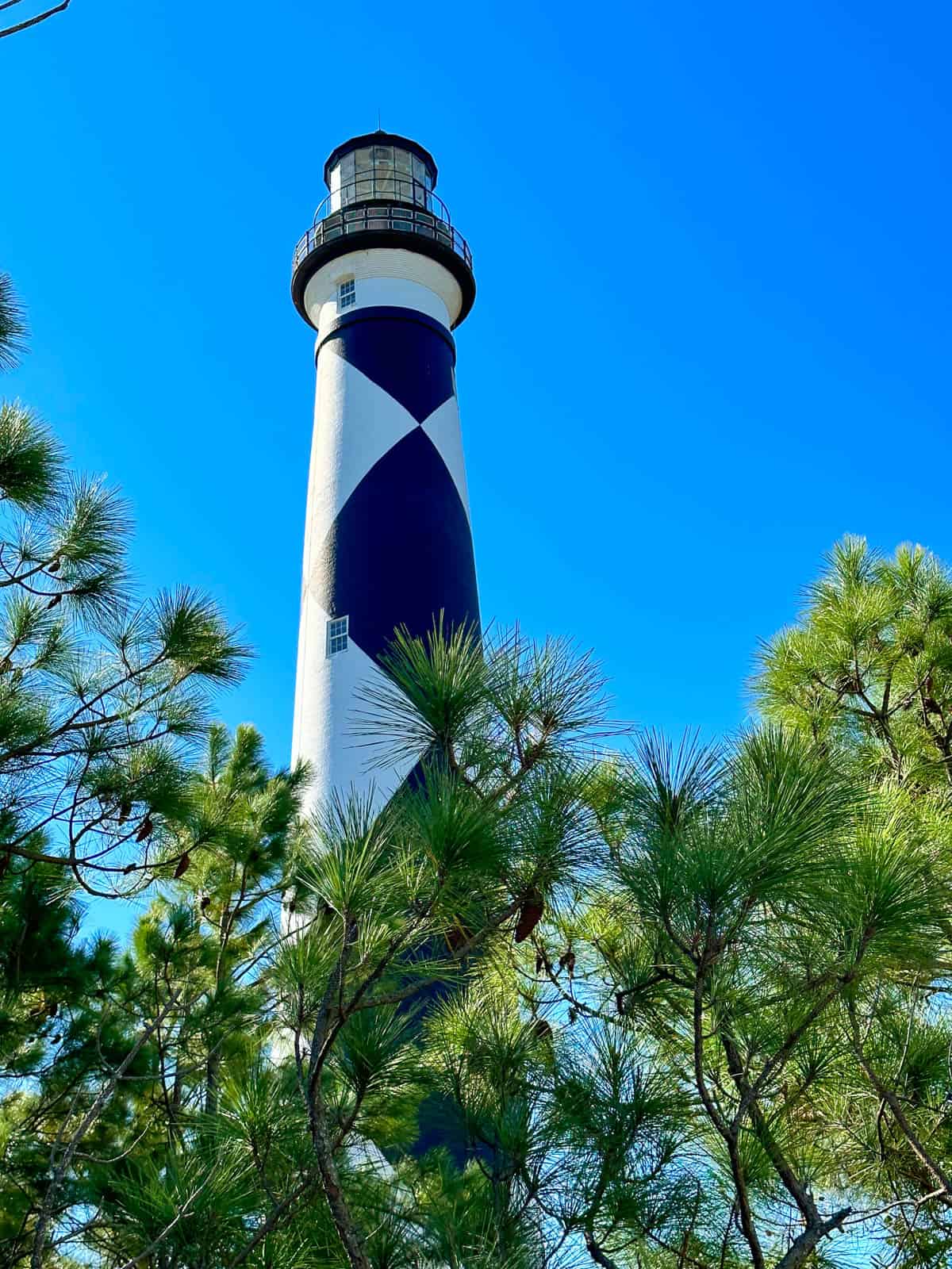 view of Cape Lookout Lighthouse