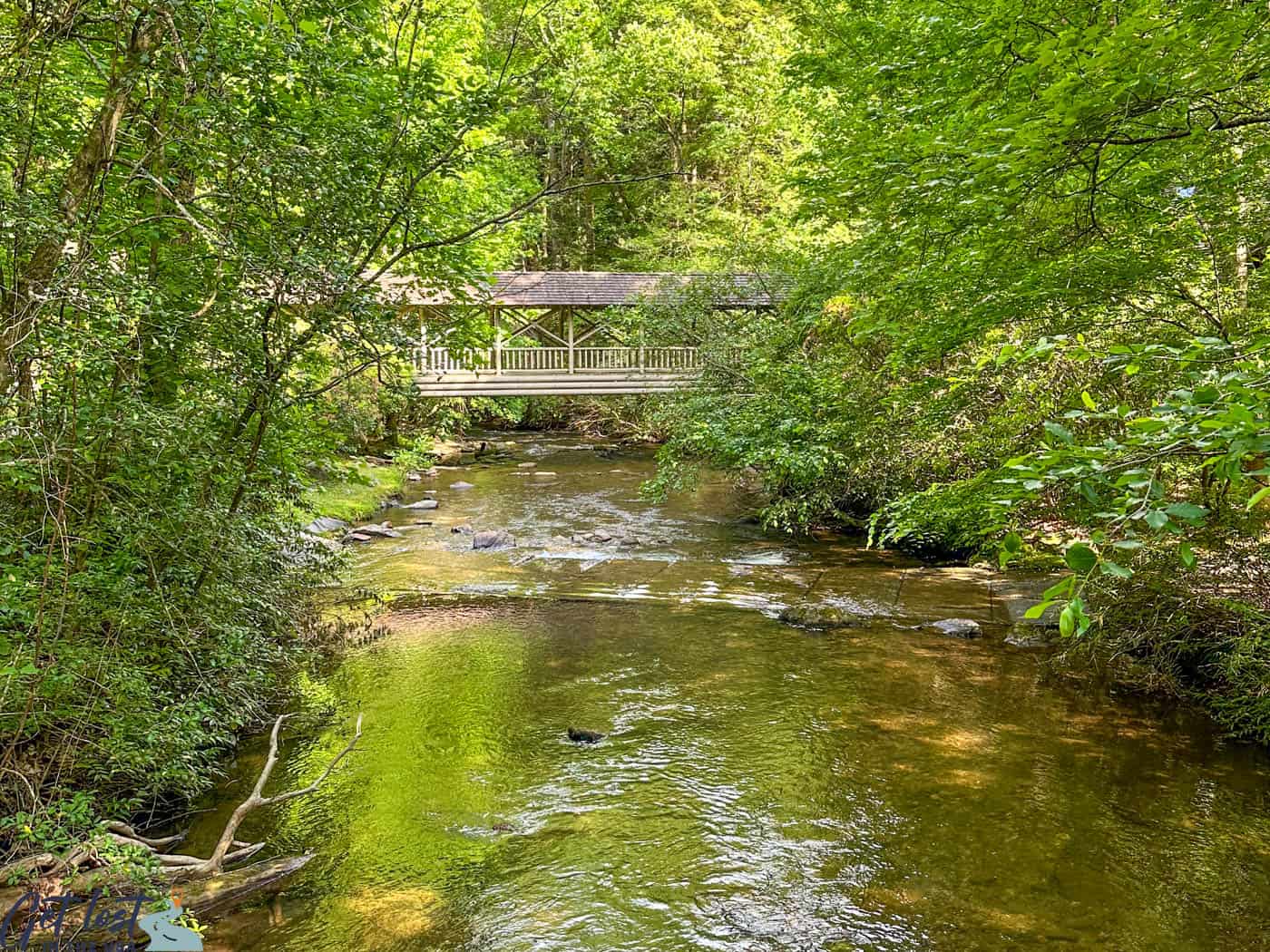 Duke's Creek view of footbridge