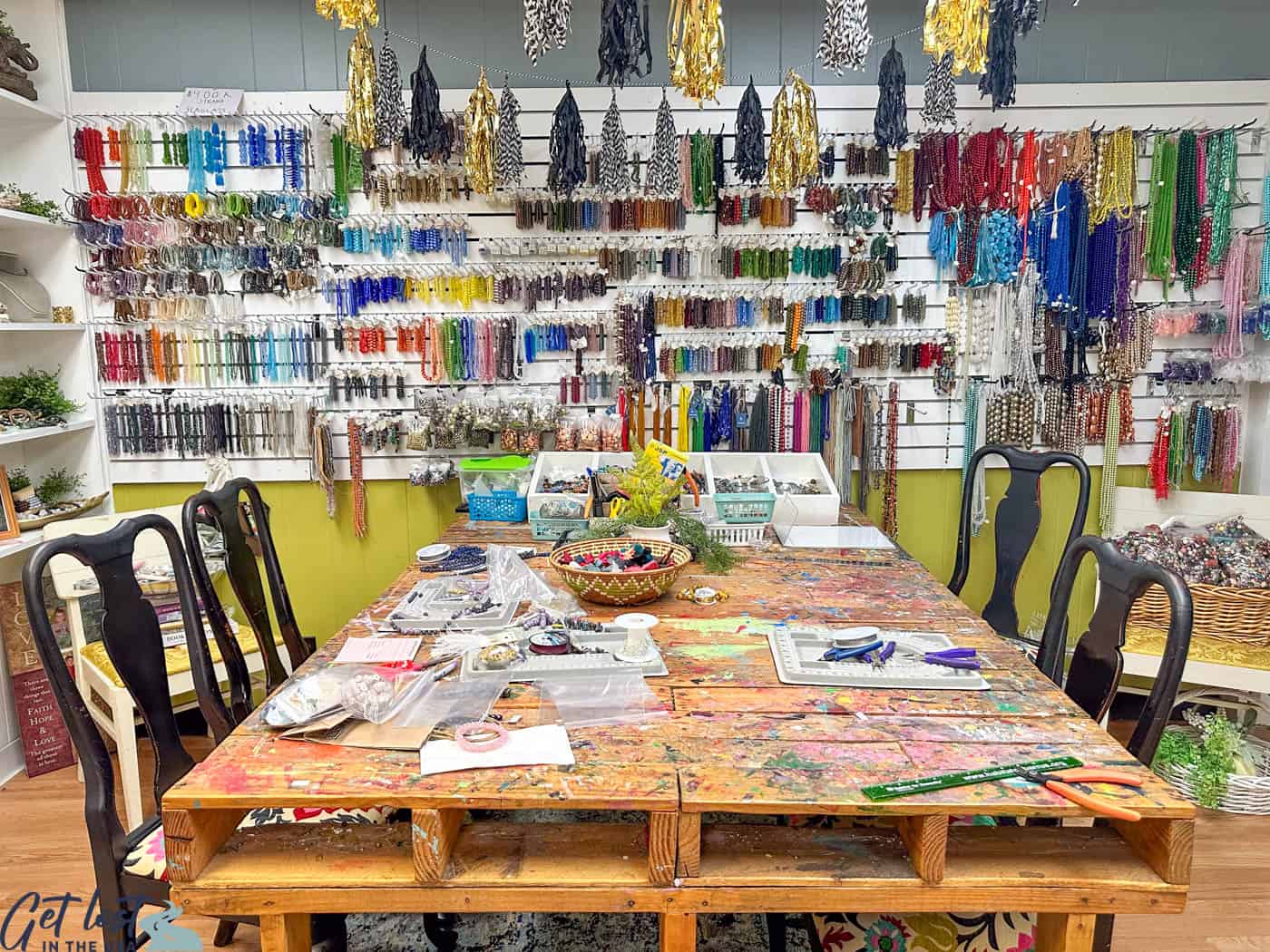 workspace in The Bead Lady